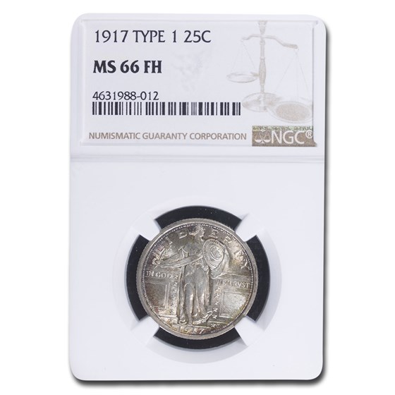 1917 Standing Liberty Quarter Type-I MS-66 NGC (Full Head) 1917 Standing Liberty Quarter Type-I MS-66 NGC (Full Head)